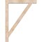 Ekena Millwork Traditional Block Smooth Bracket w/ Offset Brace, Douglas Fir, 5 1/2"W x 36"D x 48"H BKT0604X36X48TRA05SDF - alternate 4